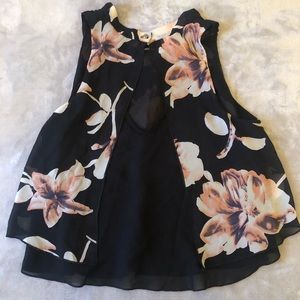 Tops - FLORAL || high neck blouse Tops - FLORAL || high neck blouse